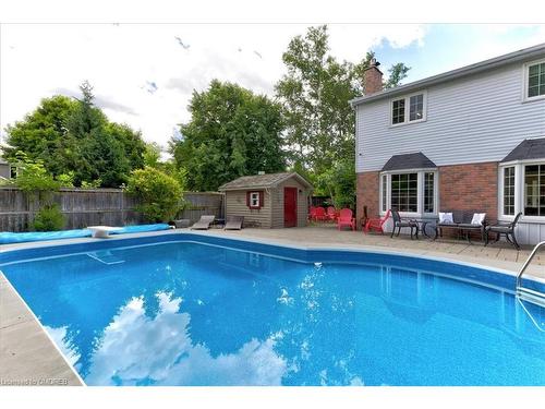 865 Anderson Avenue, Milton, ON - Outdoor With In Ground Pool With Backyard With Exterior