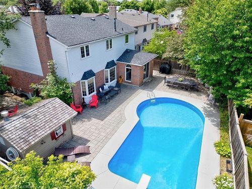 865 Anderson Avenue, Milton, ON - Outdoor With In Ground Pool With Exterior