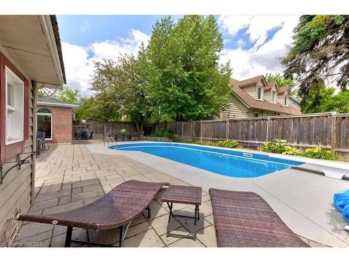 865 Anderson Avenue, Milton, ON - Outdoor With In Ground Pool With Backyard