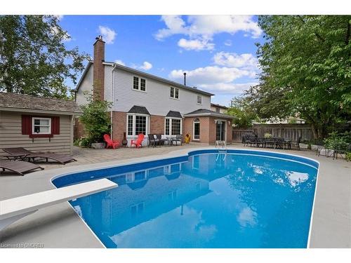 865 Anderson Avenue, Milton, ON - Outdoor With In Ground Pool With Backyard With Exterior