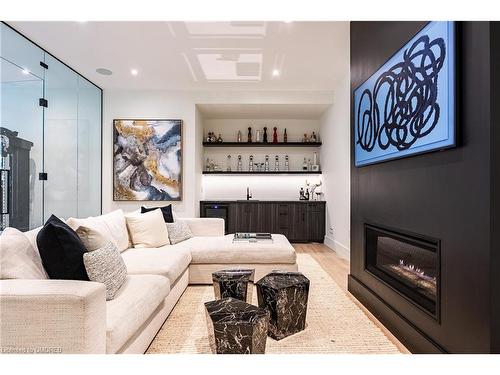 331 Macdonald Road, Oakville, ON - Indoor Photo Showing Living Room With Fireplace