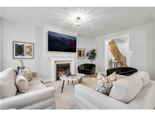 1058 Thompson Drive Drive, Oshawa, ON - Indoor Photo Showing Living Room With Fireplace