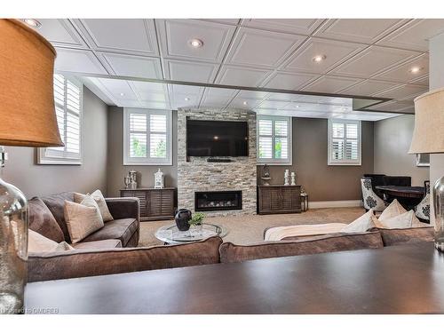 2115 Cunningham Court, Milton, ON - Indoor With Fireplace