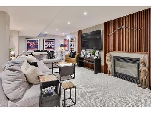 1483 The Links Drive, Oakville, ON - Indoor Photo Showing Living Room With Fireplace