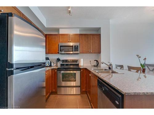 3003-3504 Hurontario Street, Mississauga, ON - Indoor Photo Showing Kitchen With Stainless Steel Kitchen With Double Sink