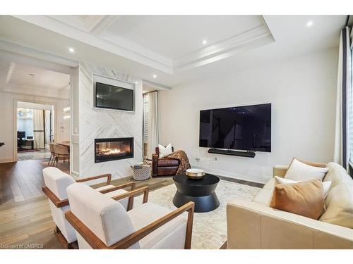 3272 Post Road Road, Oakville, ON - Indoor Photo Showing Living Room With Fireplace