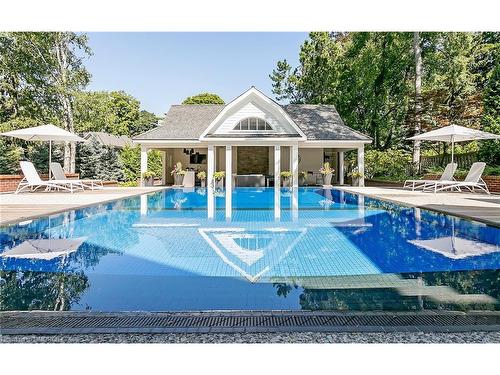 27 Park Avenue, Oakville, ON - Outdoor With In Ground Pool With Backyard