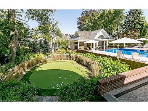 27 Park Avenue, Oakville, ON - Outdoor With In Ground Pool With Backyard