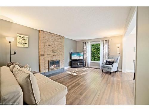 1837 Pilgrims Way, Oakville, ON - Indoor Photo Showing Living Room With Fireplace