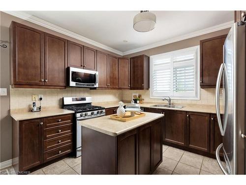 2223 Whistling Springs Crescent, Oakville, ON - Indoor Photo Showing Kitchen With Stainless Steel Kitchen With Double Sink