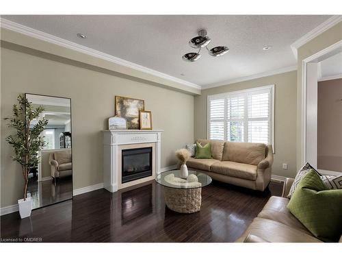 2223 Whistling Springs Crescent, Oakville, ON - Indoor Photo Showing Living Room With Fireplace