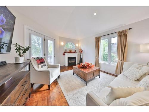 2304 Sovereign Street, Oakville, ON - Indoor Photo Showing Living Room With Fireplace