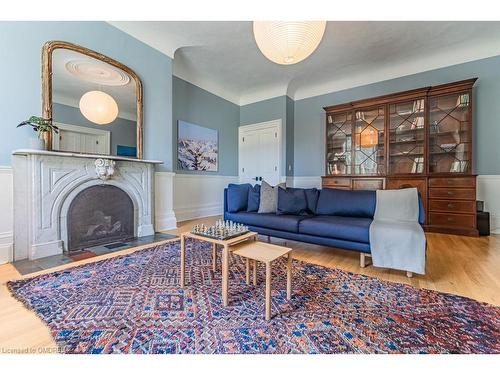 1 Springhill Street, Hamilton, ON - Indoor Photo Showing Living Room With Fireplace