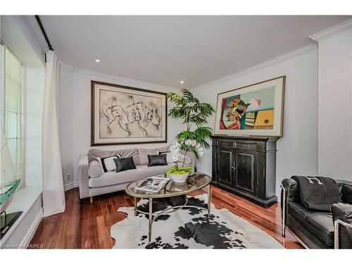 76 Brock Street, Oakville, ON - Indoor Photo Showing Living Room With Fireplace