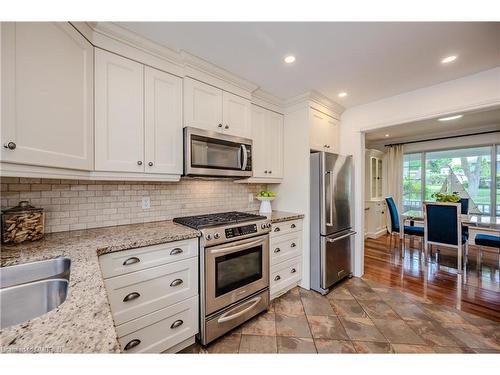 76 Brock Street, Oakville, ON - Indoor Photo Showing Kitchen With Stainless Steel Kitchen With Double Sink With Upgraded Kitchen