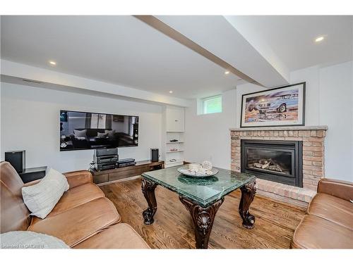 76 Brock Street, Oakville, ON - Indoor Photo Showing Living Room With Fireplace