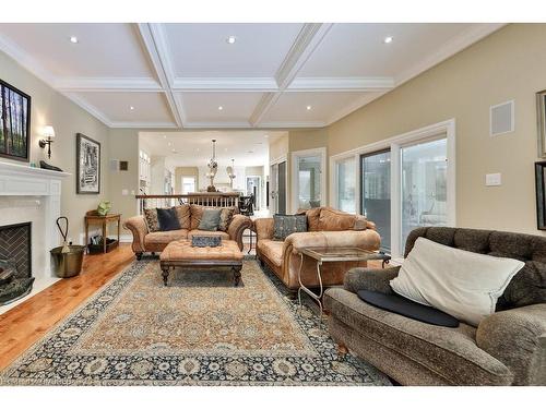 24 Raymar Place, Oakville, ON - Indoor Photo Showing Living Room With Fireplace