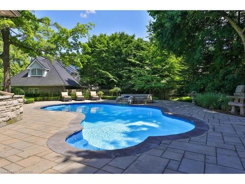 24 Raymar Place, Oakville, ON - Outdoor With In Ground Pool With Backyard