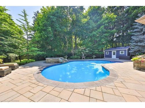 24 Raymar Place, Oakville, ON - Outdoor With In Ground Pool With Backyard