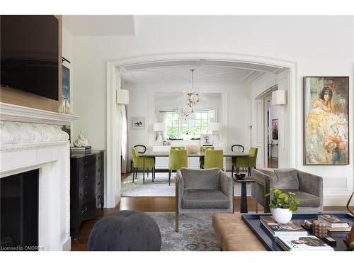 1096 Cedar Grove Boulevard, Oakville, ON - Indoor Photo Showing Living Room With Fireplace