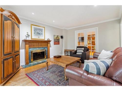 391 March Crescent, Oakville, ON - Indoor Photo Showing Living Room With Fireplace