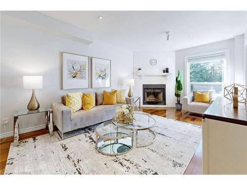 1534 Heritage Way, Oakville, ON - Indoor Photo Showing Living Room With Fireplace