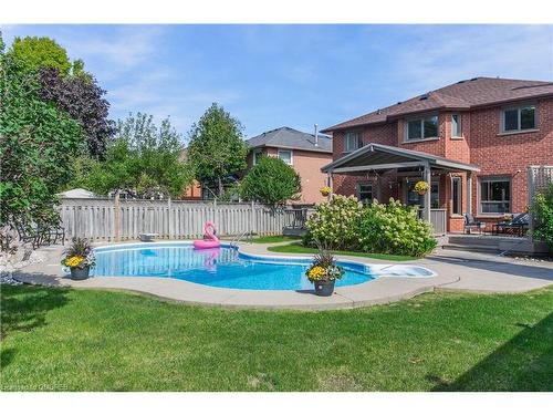 1534 Heritage Way, Oakville, ON - Outdoor With In Ground Pool With Deck Patio Veranda With Backyard