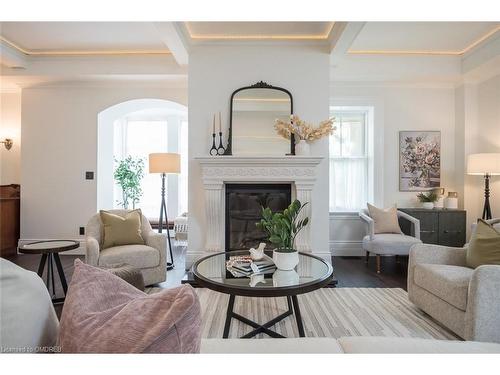 49 James Street, Milton, ON - Indoor Photo Showing Living Room With Fireplace