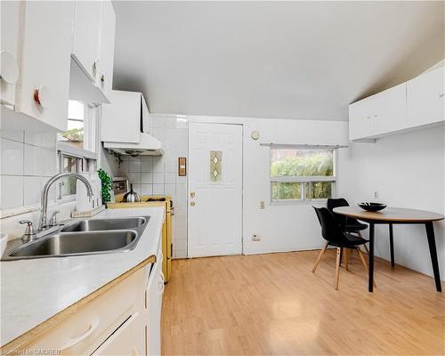 240 Jones Avenue, Toronto, ON - Indoor Photo Showing Kitchen With Double Sink