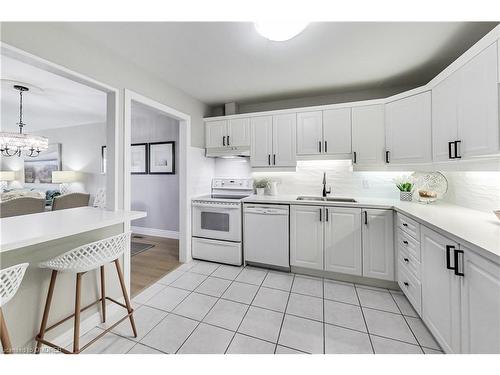 27-47 Main Street N, Hamilton, ON - Indoor Photo Showing Kitchen With Double Sink