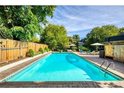 1460 Caulder Drive, Oakville, ON - Outdoor With In Ground Pool With Deck Patio Veranda With Backyard