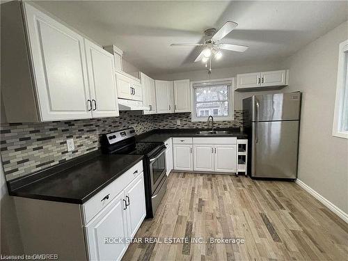 Upper-82 Deere Street, Welland, ON - Indoor Photo Showing Kitchen With Double Sink