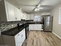 Upper-82 Deere Street, Welland, ON  - Indoor Photo Showing Kitchen With Double Sink 