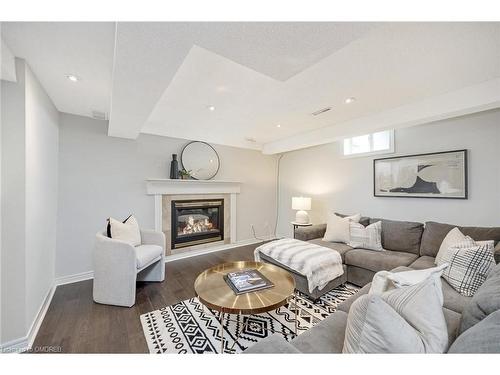 1260 Pepperbush Place, Oakville, ON - Indoor Photo Showing Living Room With Fireplace