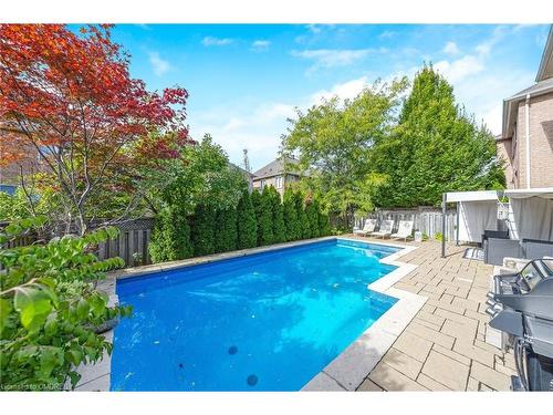 1260 Pepperbush Place, Oakville, ON - Outdoor With In Ground Pool With Deck Patio Veranda With Backyard