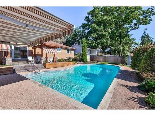 3689 Beechollow Crescent, Mississauga, ON - Outdoor With In Ground Pool With Backyard