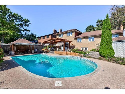 3689 Beechollow Crescent, Mississauga, ON - Outdoor With In Ground Pool With Backyard