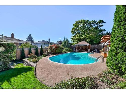 3689 Beechollow Crescent, Mississauga, ON - Outdoor With In Ground Pool With Backyard