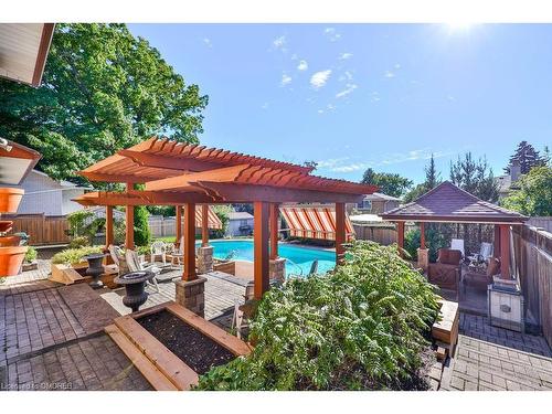 3689 Beechollow Crescent, Mississauga, ON - Outdoor With In Ground Pool