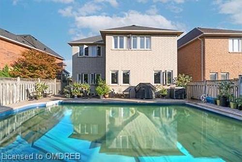 527 Ravineview Way, Oakville, ON - Outdoor With In Ground Pool With Backyard