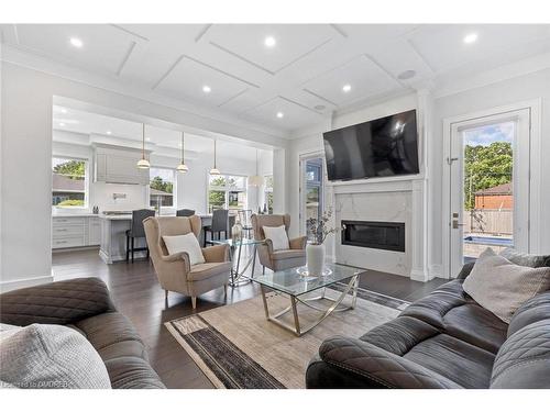 265 Woodale Avenue, Oakville, ON - Indoor Photo Showing Living Room With Fireplace