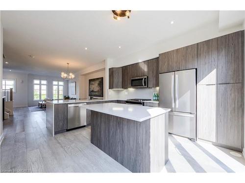 2189 Lillykin Street, Oakville, ON - Indoor Photo Showing Kitchen With Stainless Steel Kitchen With Upgraded Kitchen