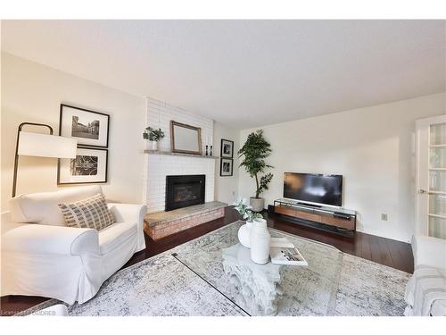 2056 Markle Drive, Oakville, ON - Indoor Photo Showing Living Room With Fireplace