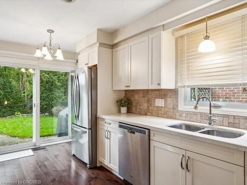 1195 Potters Wheel Crescent, Oakville, ON - Indoor Photo Showing Kitchen With Stainless Steel Kitchen With Double Sink