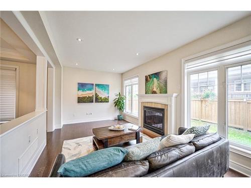 211 Sixteen Mile Drive, Oakville, ON - Indoor Photo Showing Living Room With Fireplace