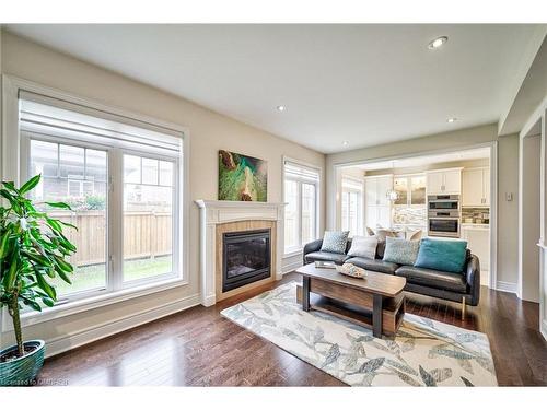 211 Sixteen Mile Drive, Oakville, ON - Indoor Photo Showing Living Room With Fireplace