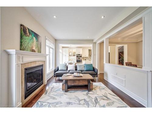 211 Sixteen Mile Drive, Oakville, ON - Indoor Photo Showing Living Room With Fireplace