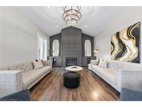 985 Audrey Place, Kitchener, ON - Indoor Photo Showing Living Room With Fireplace