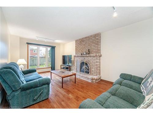 1500 Greenridge Circle, Oakville, ON - Indoor Photo Showing Living Room With Fireplace