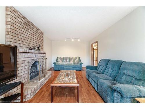 1500 Greenridge Circle, Oakville, ON - Indoor Photo Showing Living Room With Fireplace